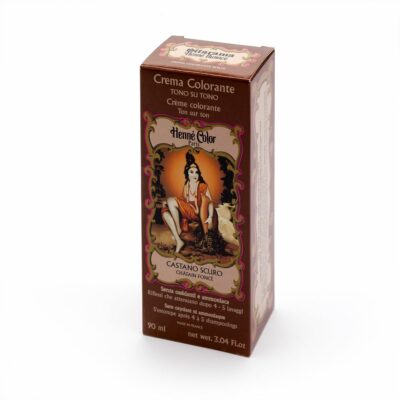 Crema colorante CASTANO SCURO (Chatain fonce) Flacone da 90 ml-0