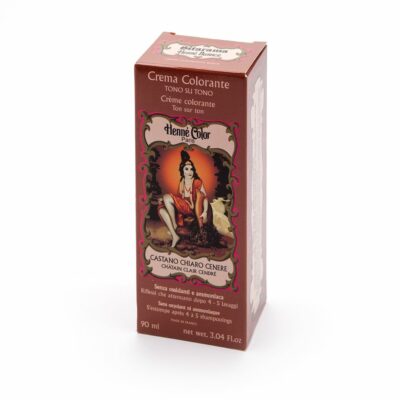 Crema colorante CASTANO CHIARO CENERE (Chatain clair cendre) Flacone da 90 ml-0